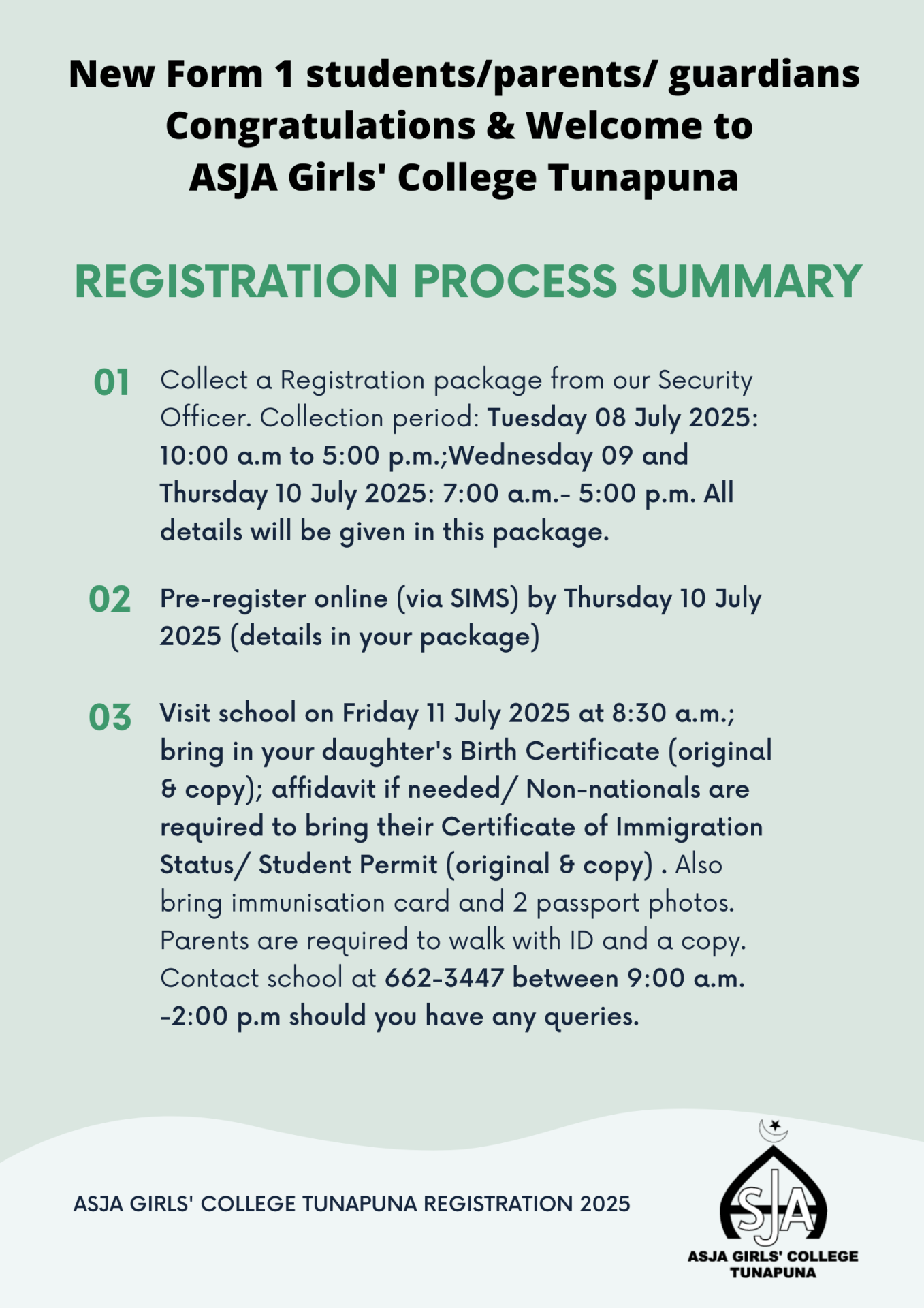 Form 1 registration 1