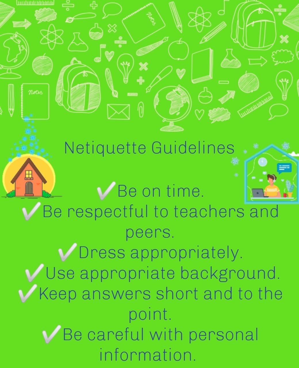 netiquette rules for online classes